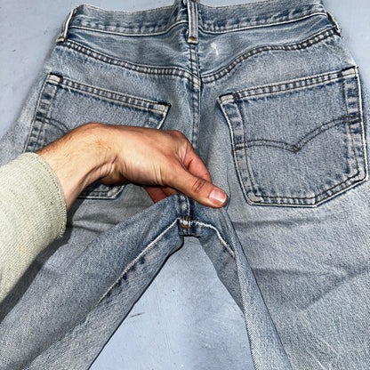 Levis 501 Vintage 80s Redline Selvedge USA XX Jeans Light Wash 28x36 Act 26x31
