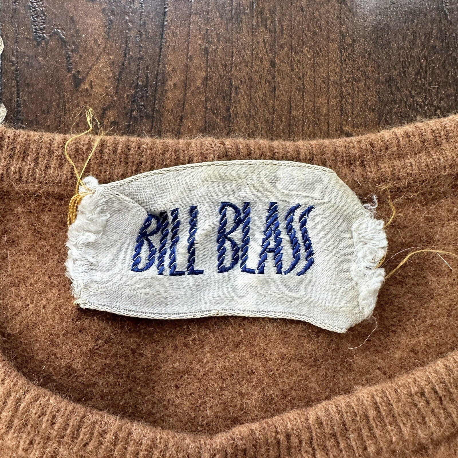 Vtg 70s Bill Blass Women's Casual Brown Sweater Cardigan Small USA 80s Wool