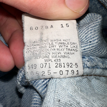 Levis 525 Silver Tab USA Vintage 90s Skater Jeans Light Wash Act 32x32 Act 30x30