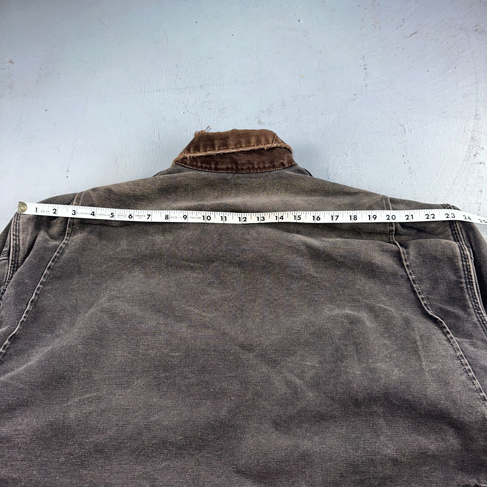 Carhartt VTG Detroit Jacket Men's 2XL Lined Blanket Workwear J97 BLK Thrashed