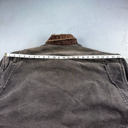 Carhartt VTG Detroit Jacket Men's 2XL Lined Blanket Workwear J97 BLK Thrashed