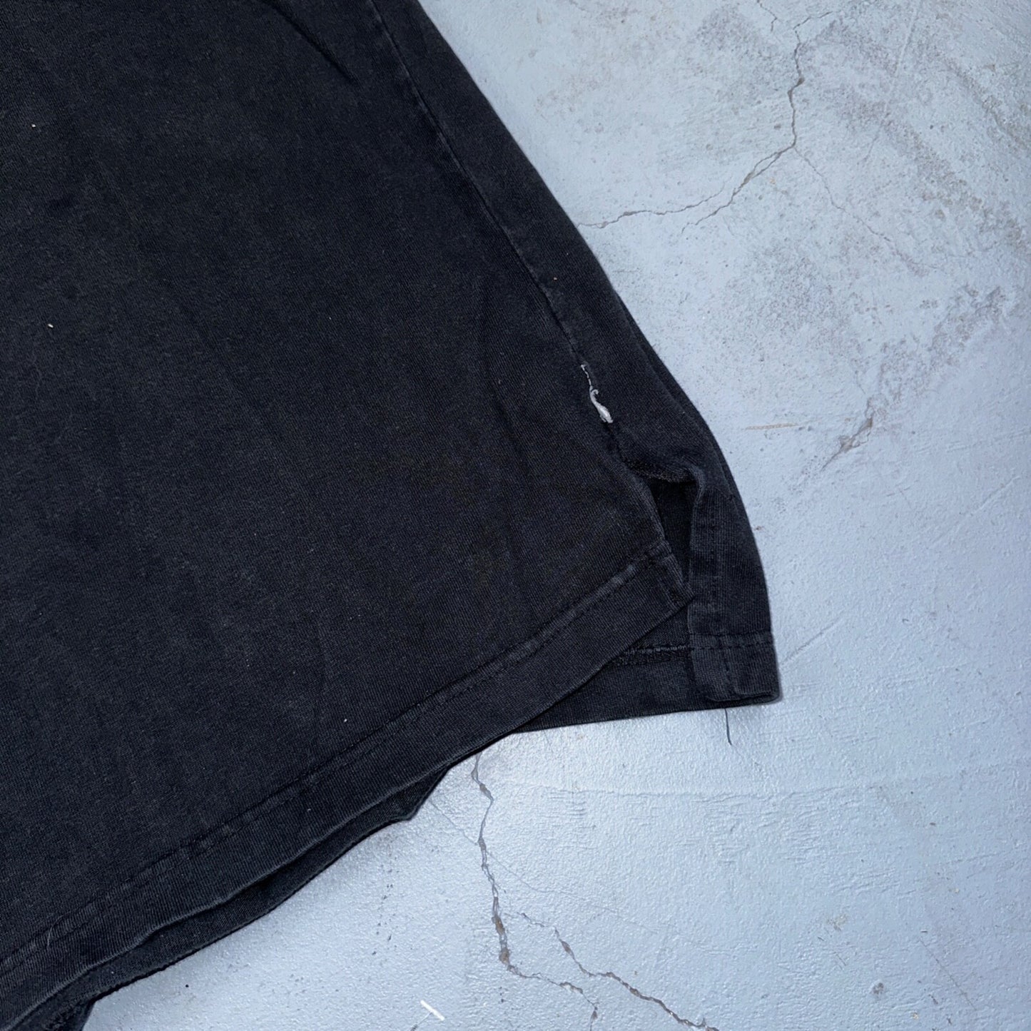 Disney Mickey Mouse 90s VTG T Shirt Polo Black Mens XL Cotton Basic Cute