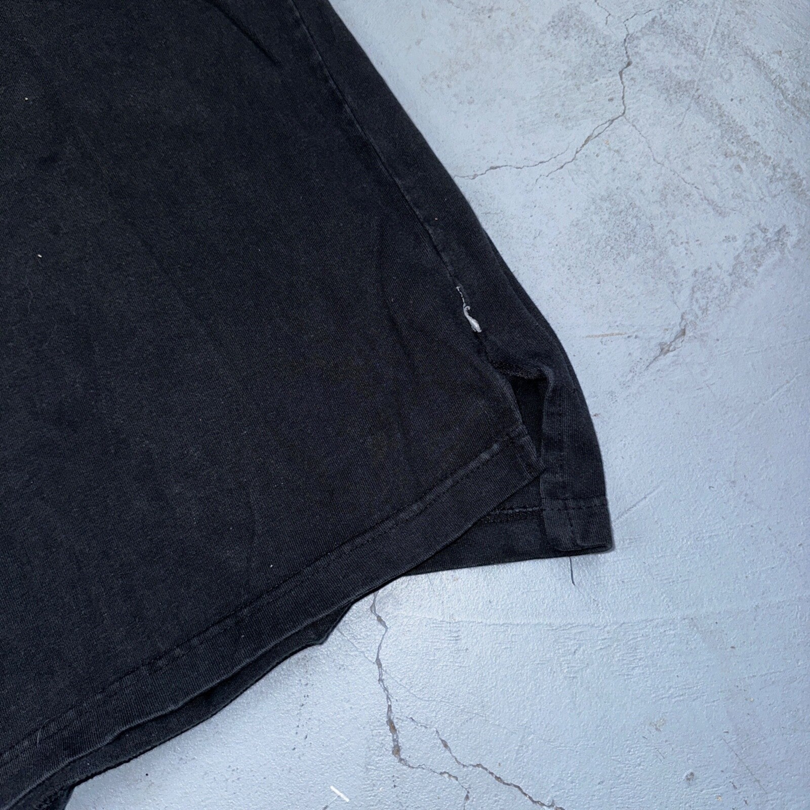 Disney Mickey Mouse 90s VTG T Shirt Polo Black Mens XL Cotton Basic Cute