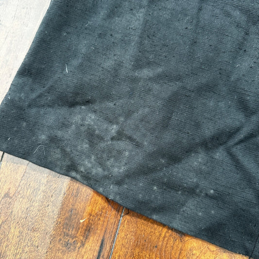 Vintage USA Rockabilly Womens Dress Skirt 60s 70s Top Black Wool Stained