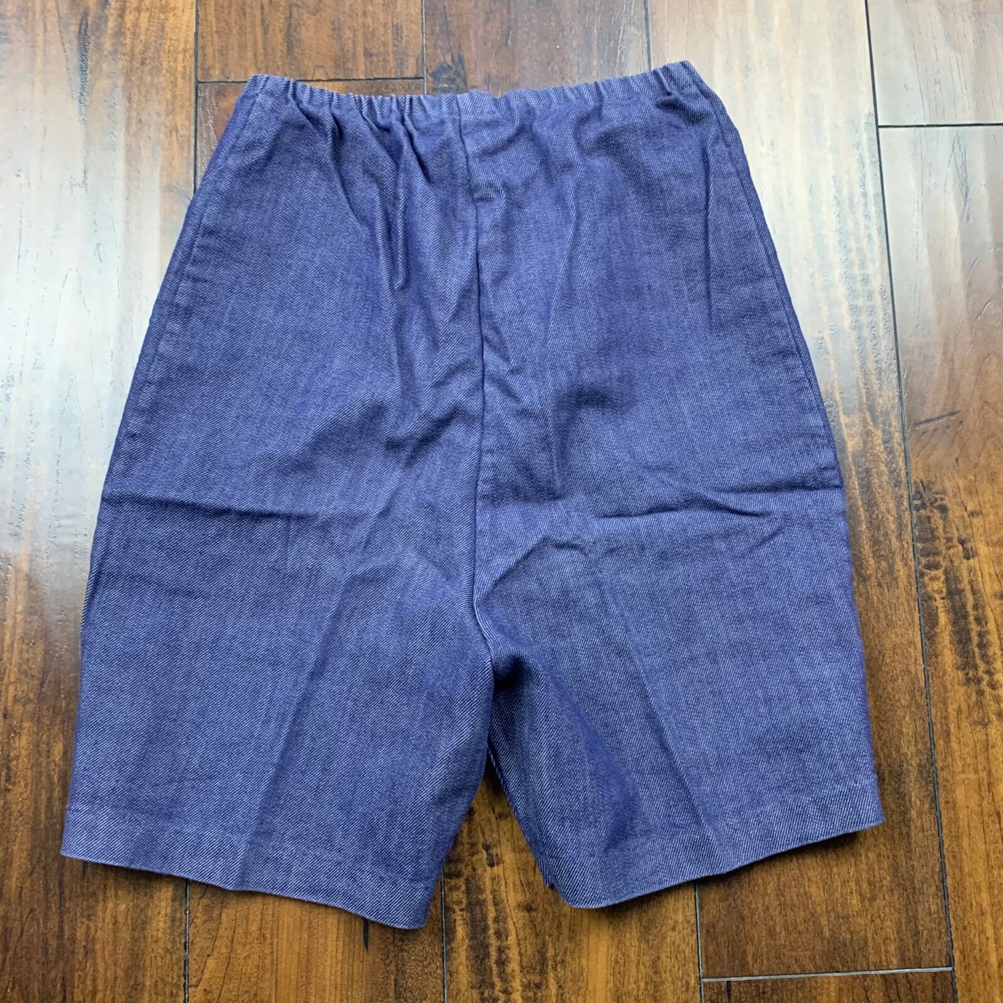 Vintage USA Rockabilly Womens Shorts Blue Skirt 60s 70s Top Bottom Sanforized