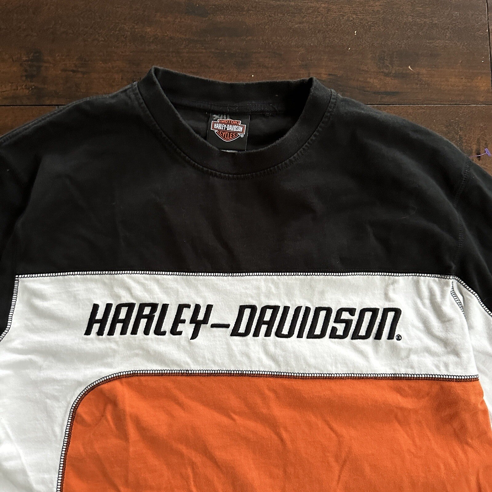 Vintage Harley Davidson T Shirt Y2K Cut Sewn Cool Motorcyle 90s Style Las Vegas