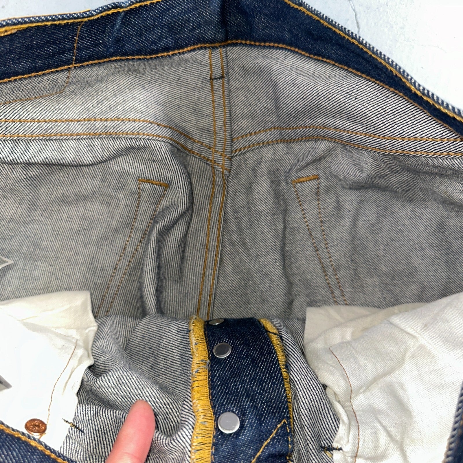 Levis 501 Y2K XX Straight Leg Jeans Blue VTG Dark Wash 34x31 Act 35x30