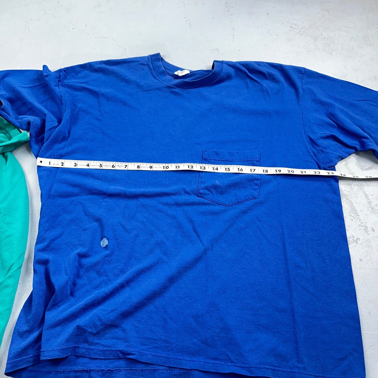 Vtg Le Breve Mervyns Lot of 2 Cotton Pocket Tee T Shirt XL USA Made 80s Blank