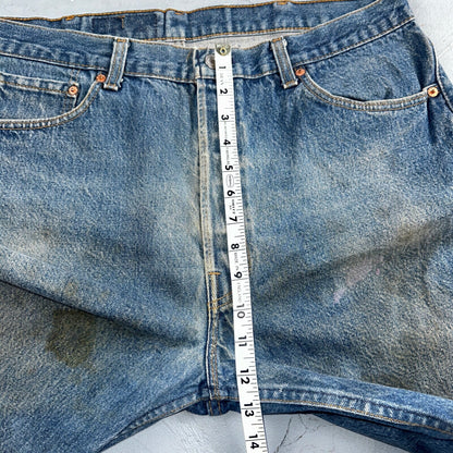 Levis 501 Vintage 90s USA XX Straight Leg Jeans Blue Med Wash 40x30 Act 36x27