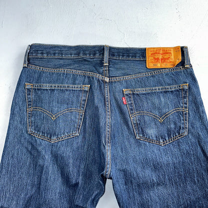 Levis 501 Vintage Y2K Egypt Straight Leg Jeans 36x32 Med Wash Act 36x30