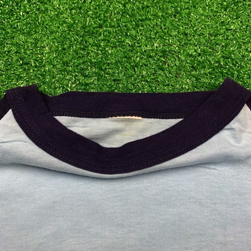 Nike Vintage T Shirt USA Rare Quad Swoosh Block Print Hike Pinwheel Oregon Japan