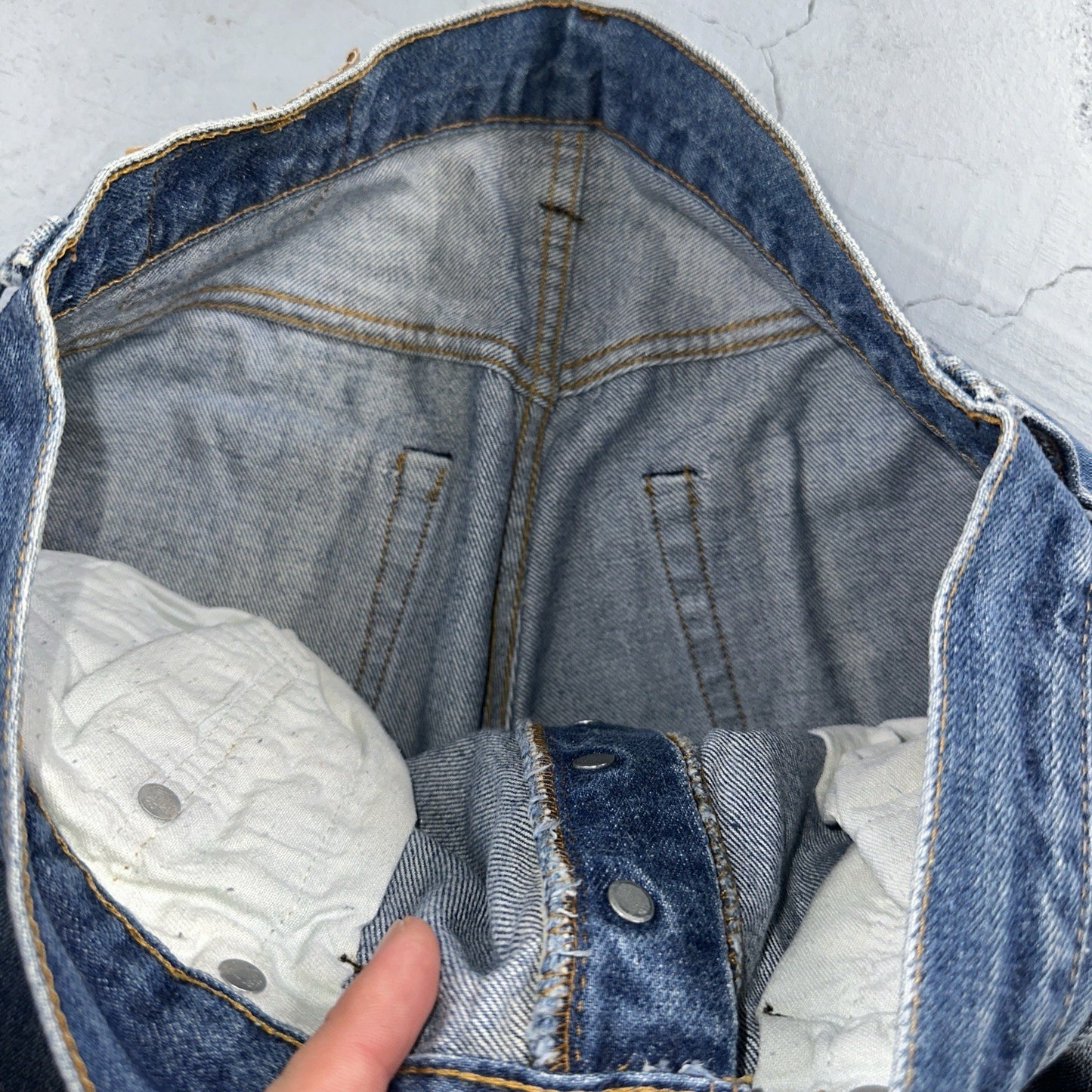 Levis 501 Vintage 80s Redline Selvedge USA XX Jeans Med Wash 34x34 Act 31x31