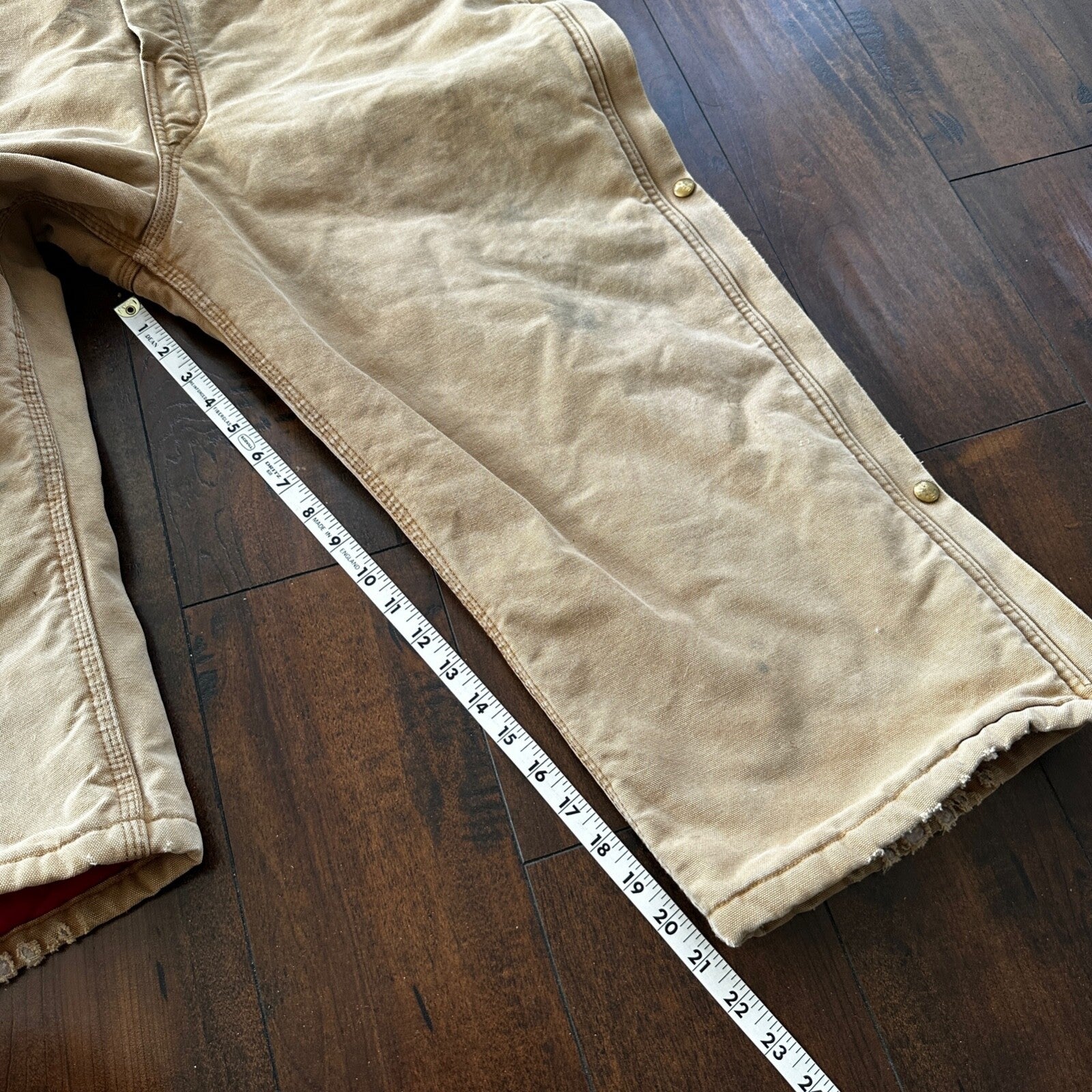 VTG 70s CARHARTT Duck Quilt Coveralls Small 996Q USA overalls Double Knee 80s