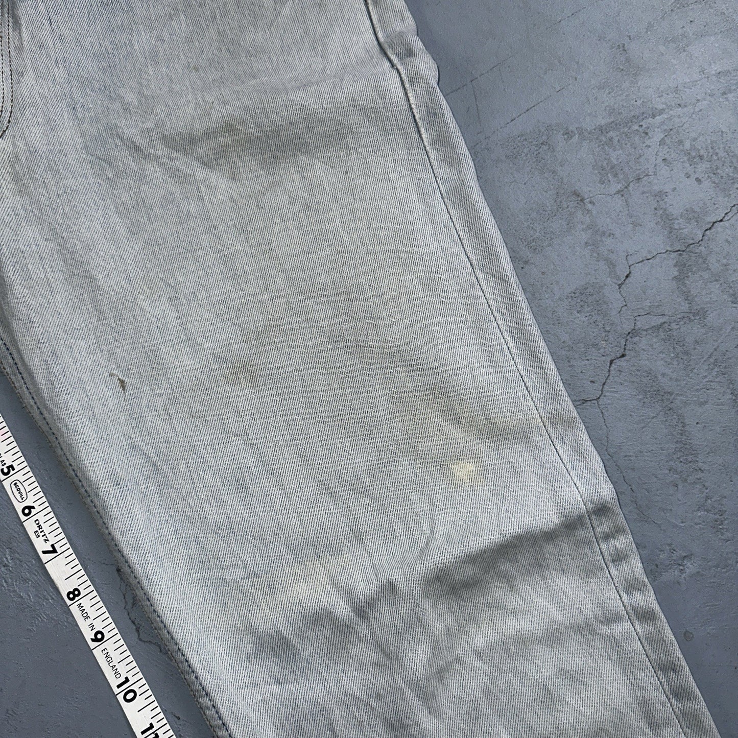 Levis 501 Vintage 90s Y2K XX Straight Leg Jeans Blue Light Wash 34x36 Act 33x31