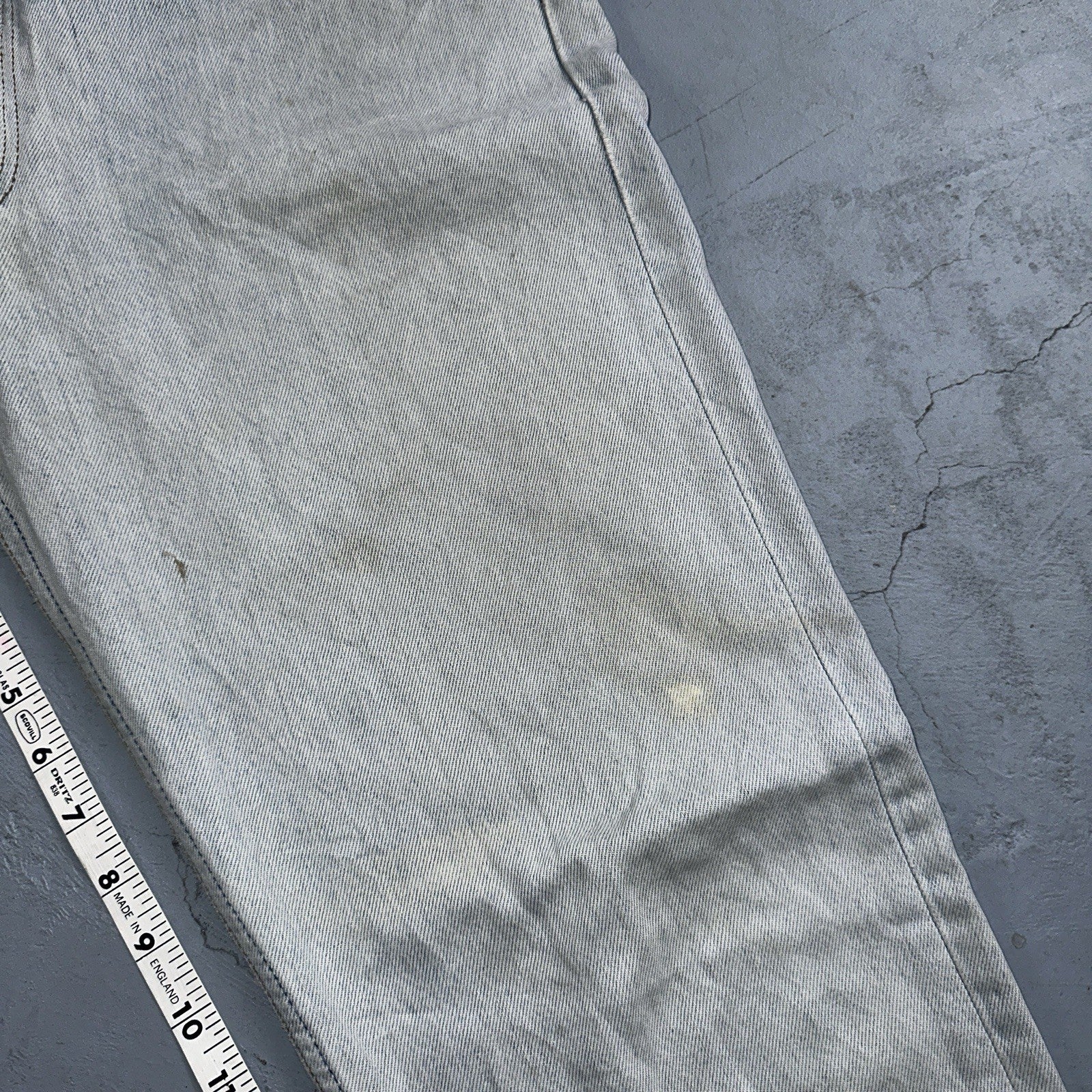 Levis 501 Vintage 90s Y2K XX Straight Leg Jeans Blue Light Wash 34x36 Act 33x31