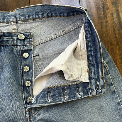 Levis Vintage 80s Redline Selvedge USA 501 XX Jeans 66 70s Light 32x36 Act 29x30