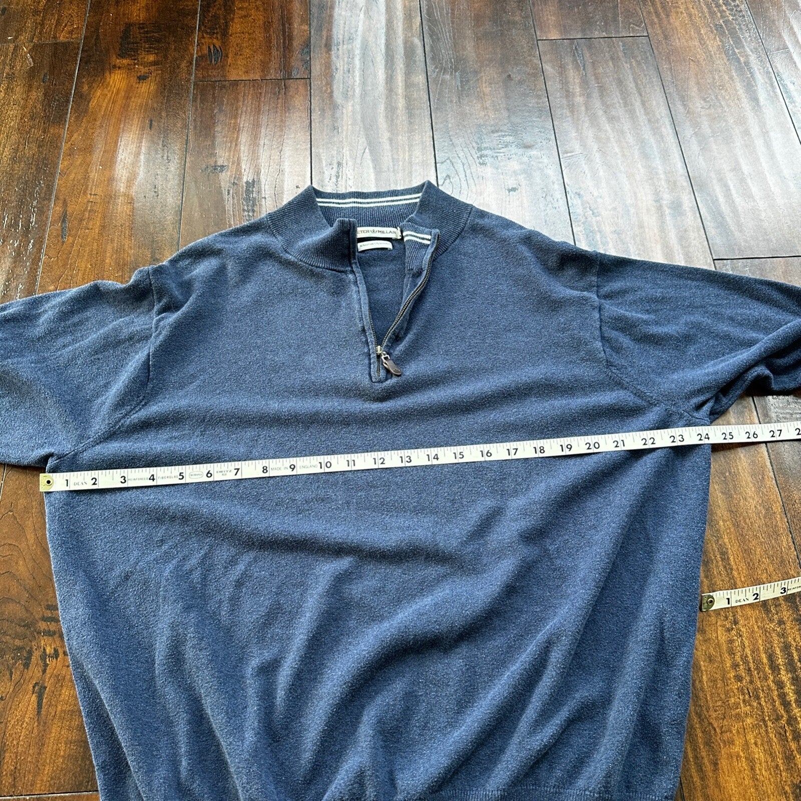 Peter Millar Sweater Men XL Crown Soft Cotton Cashmere 1/4 Quarter Zip Pullover