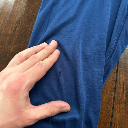 Patagonia Capilene Pants Mens Medium Blue USA Lightweight Baselayer Men Ripped