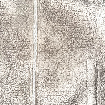 The North Face Jacket Osito Bomber Sherpa Fleece Zip Cozy Soft Coat Oatmeal