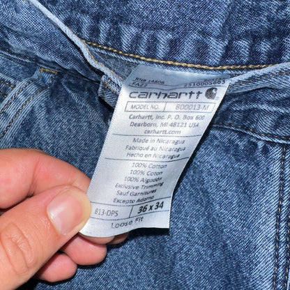 Carhartt B171 B13 DST Carpenter Jeans Relaxed Faded Pants 36x34 Lot of 3