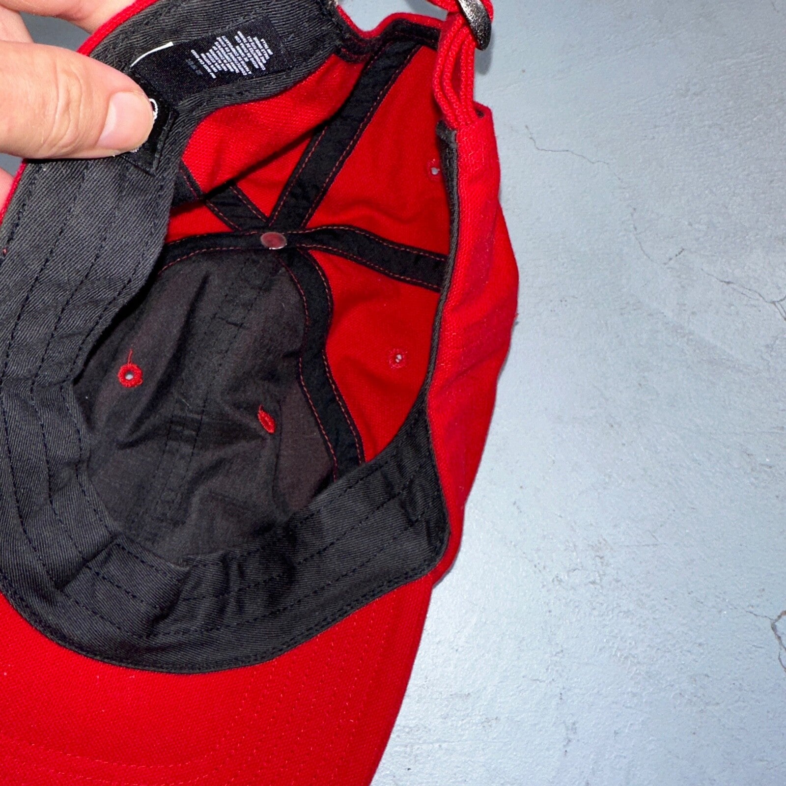 Nike ACG RARE Hat Cap Vintage 90's Red One-Size Adjustable Strap Embroidered