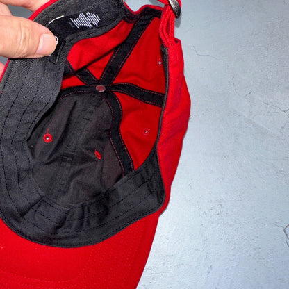 Nike ACG RARE Hat Cap Vintage 90's Red One-Size Adjustable Strap Embroidered