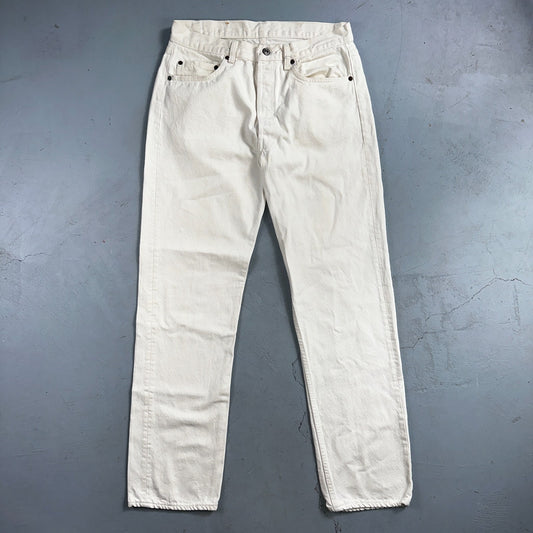 Levis 501 Vintage 80s USA XX Straight Leg Jeans White Light Wash 34x32 Act 31x31