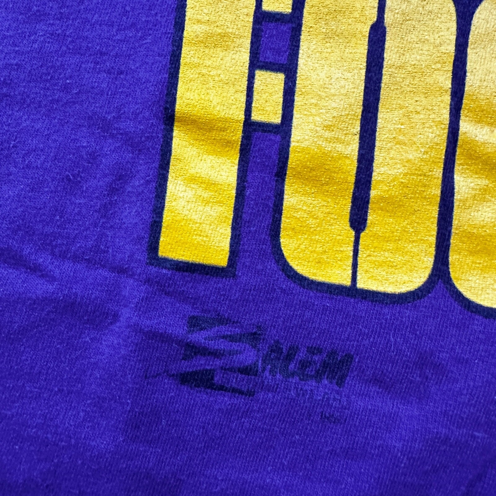 Viking Football Salem Vintage T Shirt Sports NFL Purple Single Stitch Minnesota