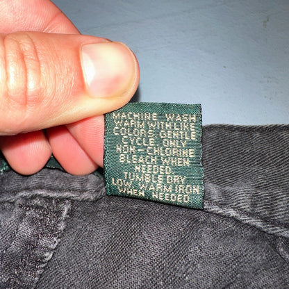 Vintage 90s J Crew Cotton Pencil Skirt 10 Black Front Office Career USA Preppy