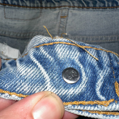 Levis 517 Vintage 80s USA Orange Tab Bootcut Flare Blue Worn Jeans Act 32x29