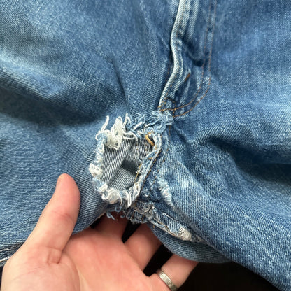 Vintage 80s Levis 505 36x36 USA Blue Jeans 501 Act 34x34 Med Wash