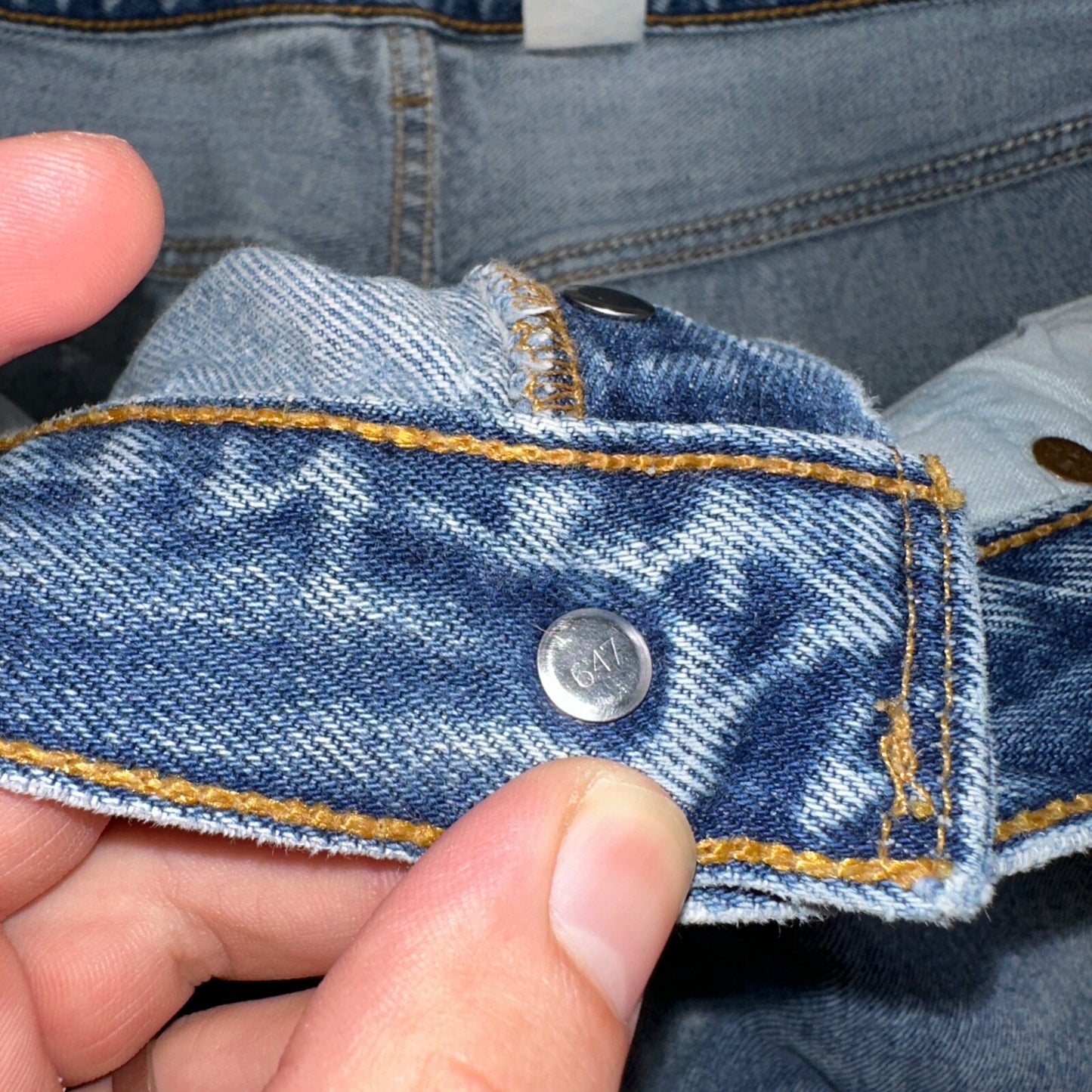 Levis 501 Vintage 90s XX Straight Leg Mexico Jeans 38x34 Light Wash Act 35x31