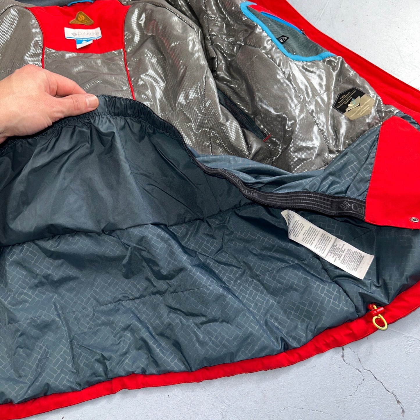 Columbia Women's Veloca Vixen II Jacket Coat Parka Omni Tech L Red Waterproof