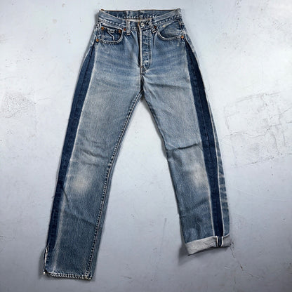 Levis 501 Vintage 80s Redline Selvedge USA XX Jeans Light Wash 28x36 Act 25x31