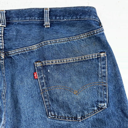 Levis 501 Vintage 80s Redline Selvedge USA XX Jeans Med Wash 48x30 Act 44x25