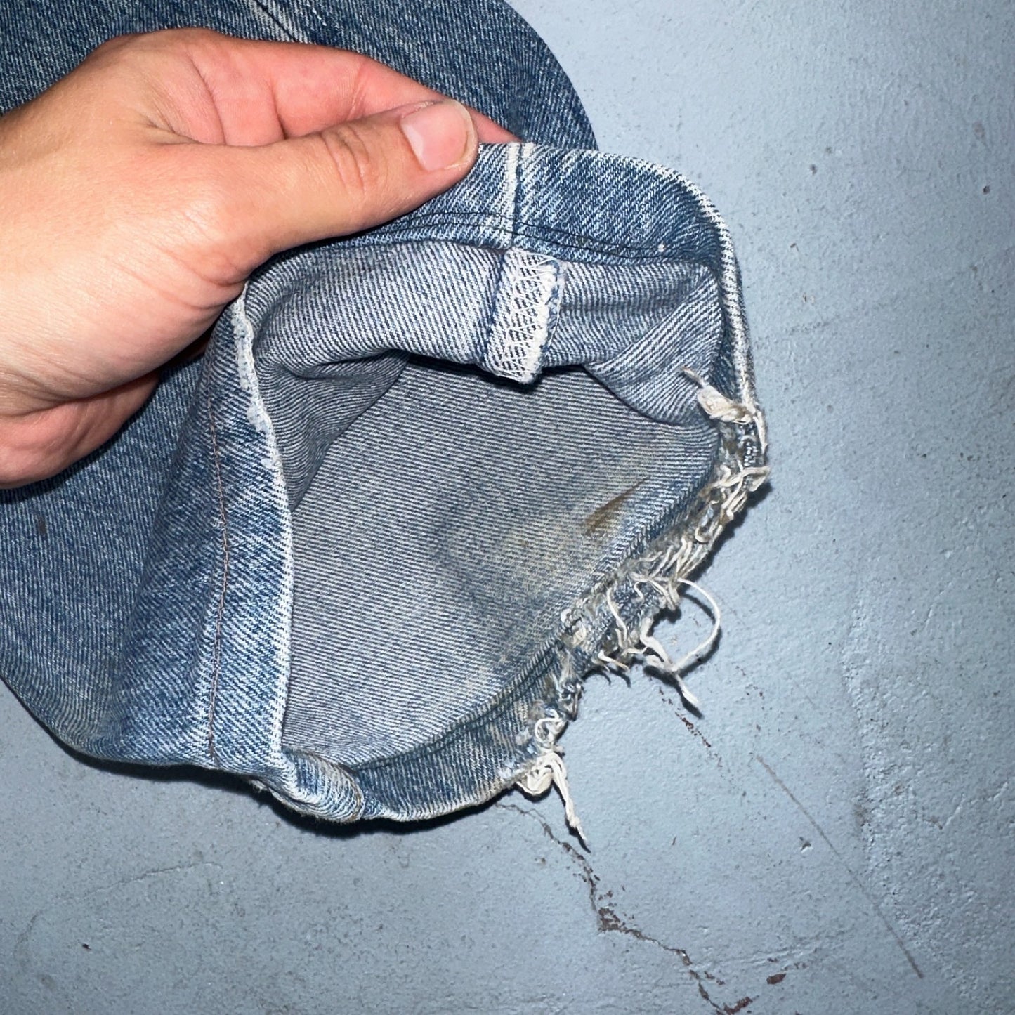 Levis 501 Vintage 90s Europe Straight Leg Jeans Blue Light Wash 36x36 Act 34x29