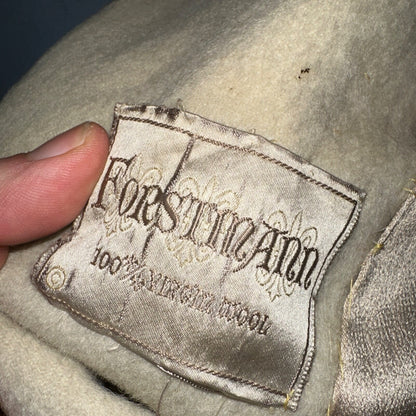 VTG 60s Forstman Beige Penny Lane Pure Wool Harol Crest California Rockabilly