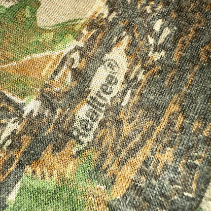 Camo 90s Real Tree VTG T Shirt Long Sleeve Woodland Hunting Pocket Rare Forest