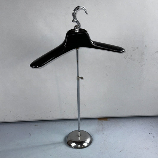 Old Vintage METAL Store DISPLAY Tabletop Clothes VALET STAND Adjustable
