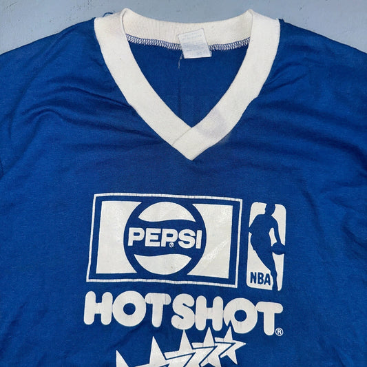Pepsi Hot Shot Basketball NBA VTG T Shirt 1970s 70s Soda Sports Rare Promo