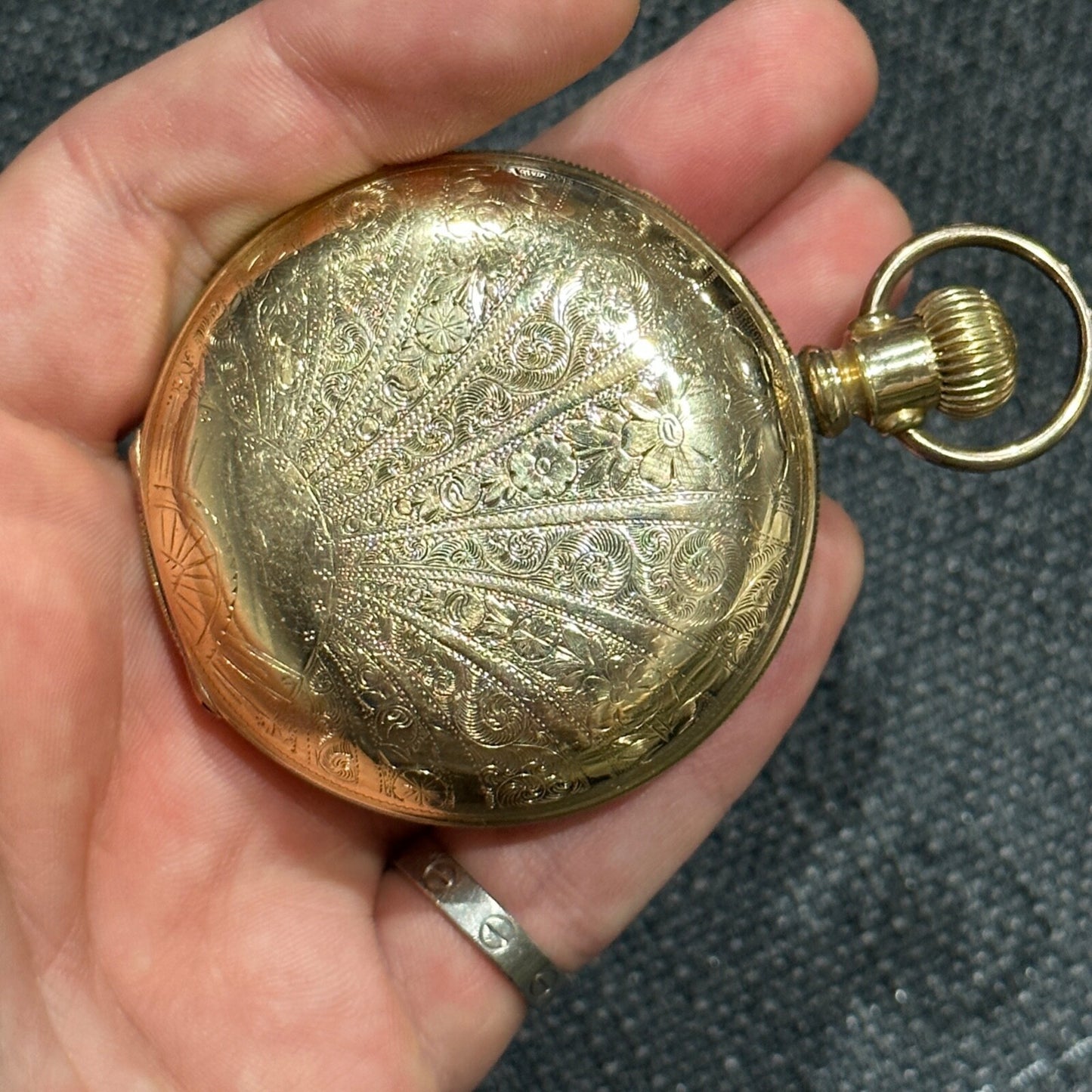 Rare 1882 Rockford Watch Co. Illinois Working Pocket Watch Hunter Case