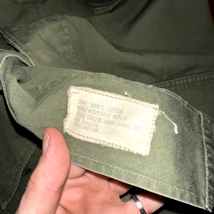 Vintage USMC 60s Vietnam US Army Military M-65 Field Coat Jacket Stencil DSA