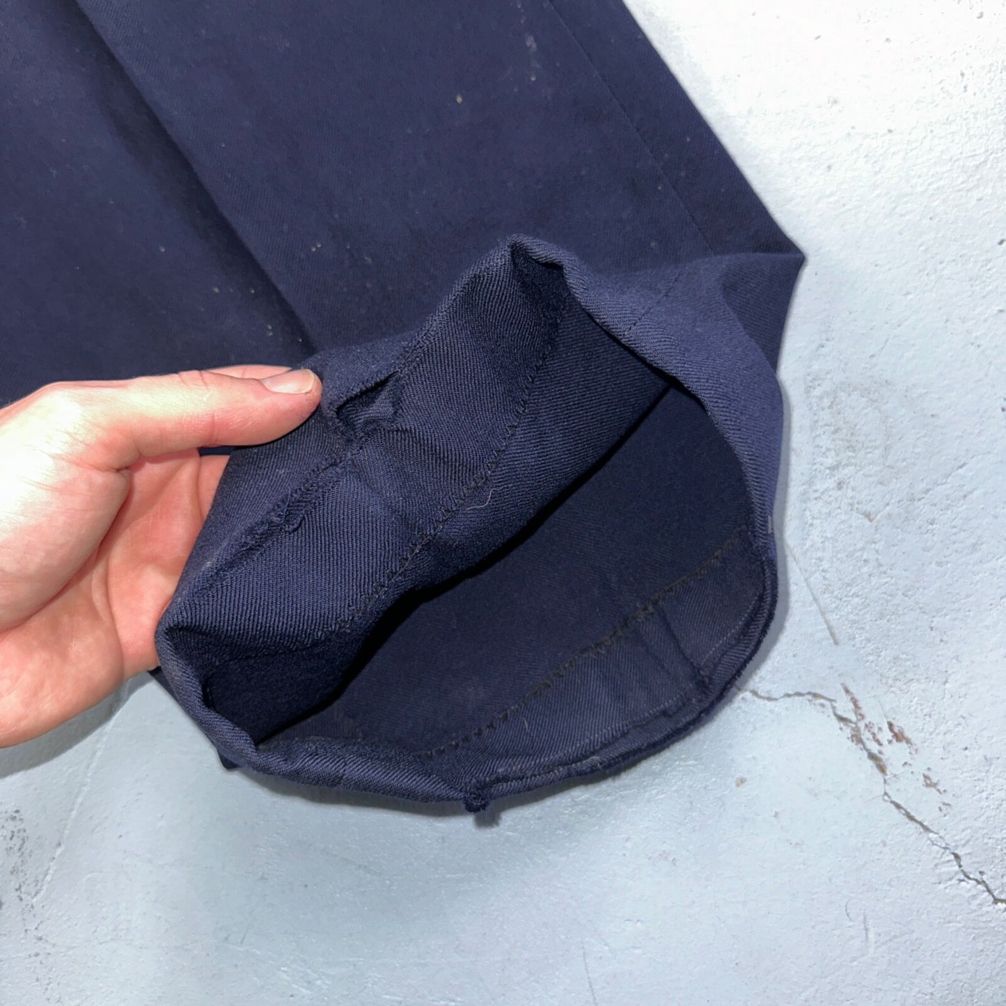 VTG Mens 2 PC Suit 42 Jacket Coat Pants Blue Rockabilly 1950s Thrashed Ripped