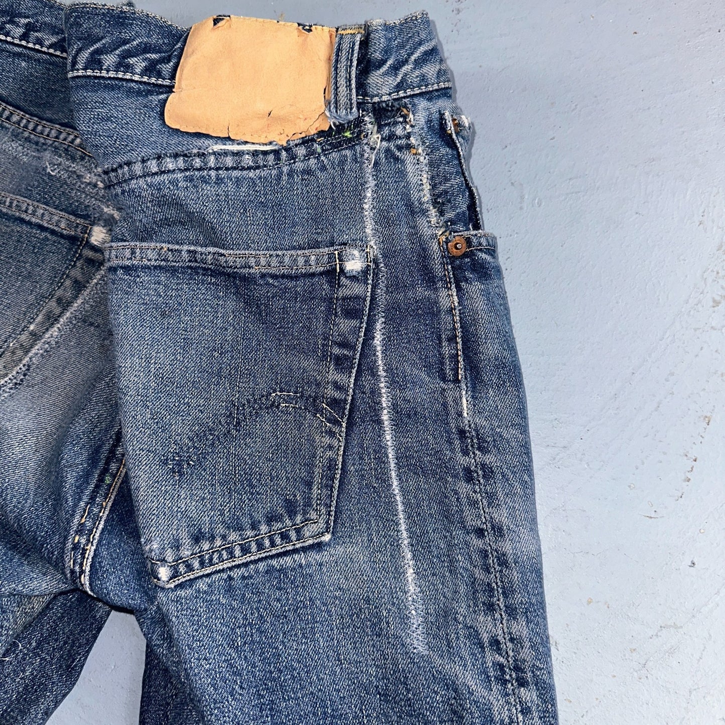 Levis 501 XX Big E Vintage 50s Redline Selvedge USA XX Reworked Jeans 29x29