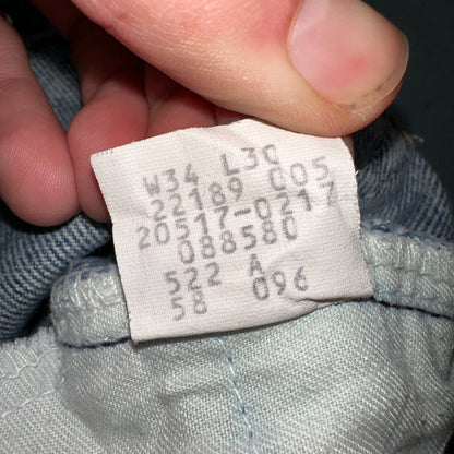 Levis 517 Vintage 80s USA Orange Tab Bootcut Flare Blue Worn Jeans Act 32x27