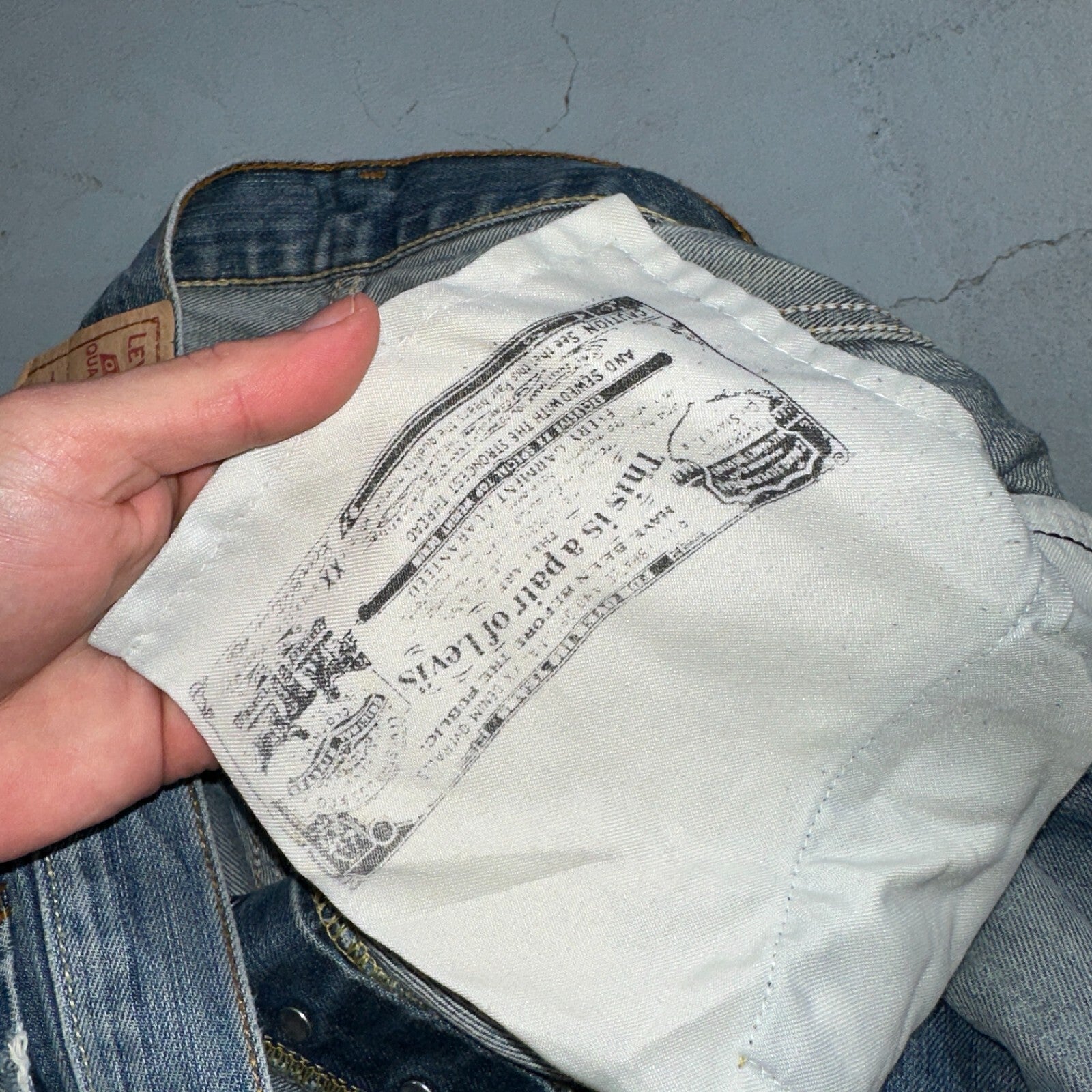 Levis 501 Vintage Y2K XX Straight Leg Jeans Blue Med Wash 33x32 Act 32x31