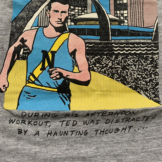 Nike Air Max Running Art Vintage T Shirt Cartoon Funny 90s Gray Tag Rap Toronto