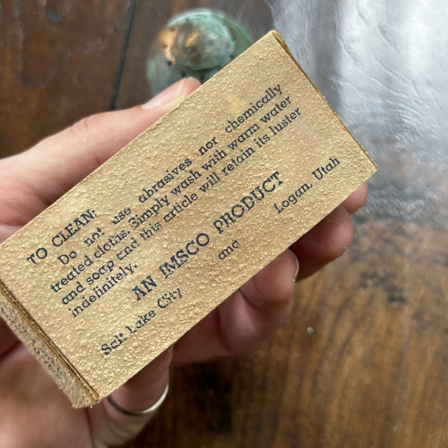 VTG Solid Copper Salt And Pepper Shaker Set Salt Lake City Utah Coins RARE