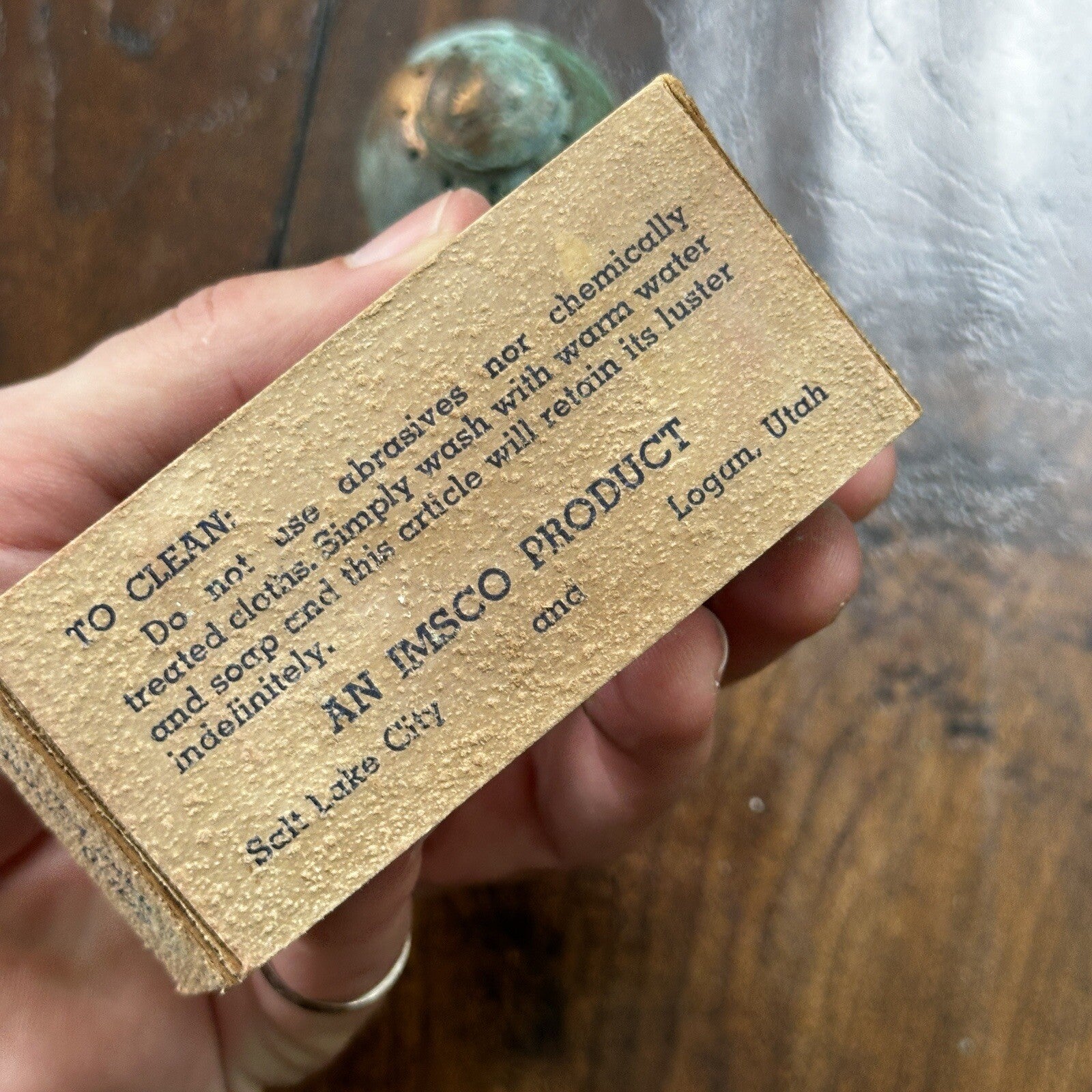 VTG Solid Copper Salt And Pepper Shaker Set Salt Lake City Utah Coins RARE