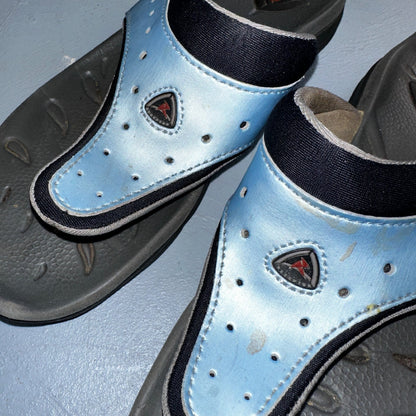 Ecco Unisex Blue Slide Comfort Style Sandals Size 36 Beach Summer Hiking Y2K